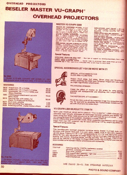 Beseler VU-Graph 6600