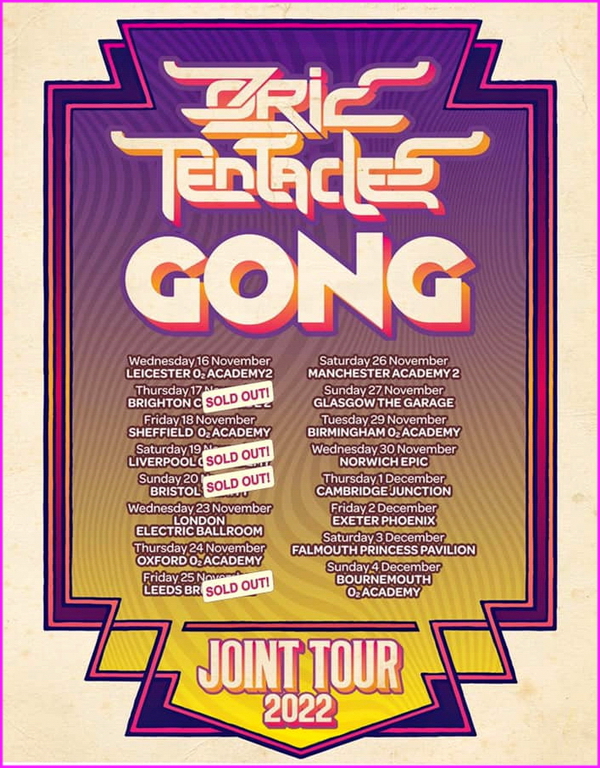 Gong and Ozric Tentacles 2022 Tour